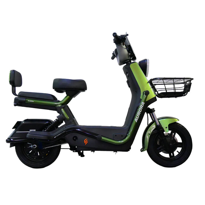 Bicicleta eléctrica AURORA verde Evobike