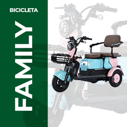 Triciclo Elétrico FAMÍLIA