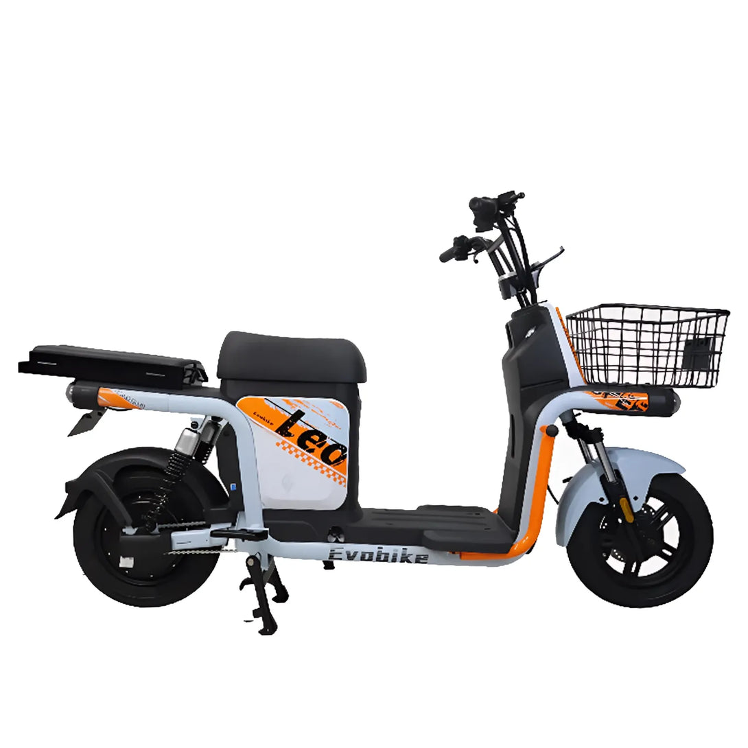 Bicimoto eléctrica LEO blanco/naranja Evobike