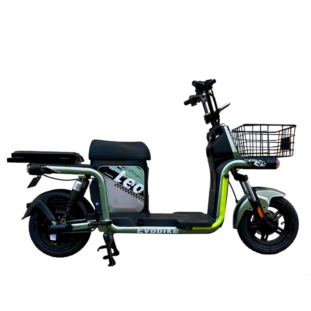 Bicimoto eléctrica LEO verde metálico Evobike