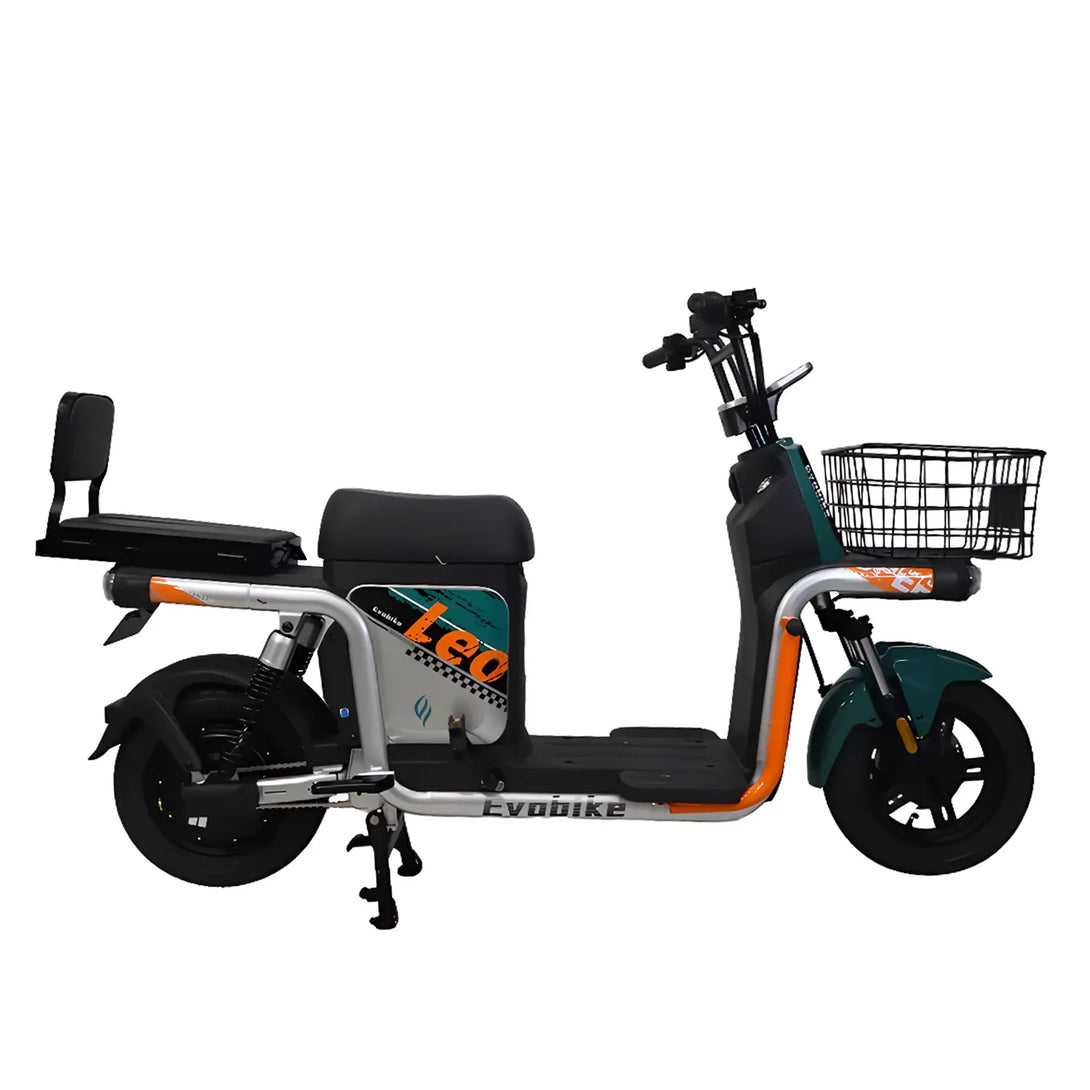 Bicimoto eléctrica LEO verde/naranja Evobike