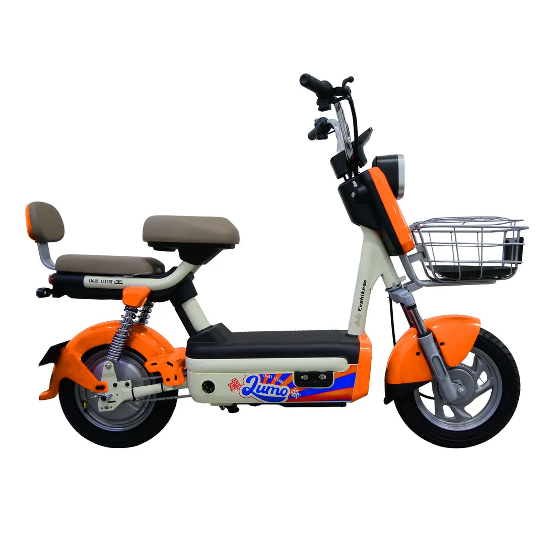 Bicicleta eléctrica LUMO Naranja Evobike