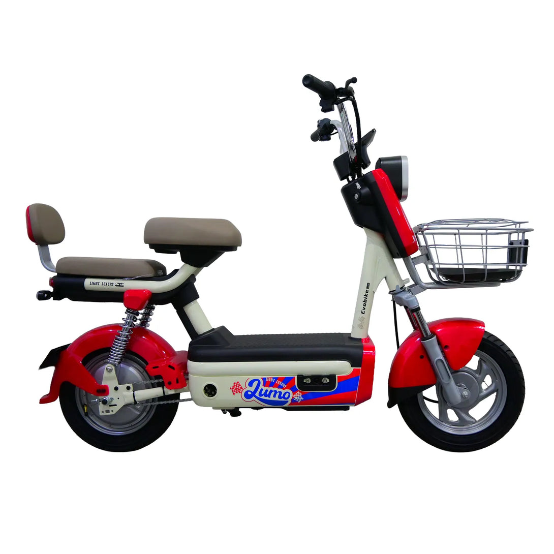 Bicicleta eléctrica LUMO Rojo Evobike