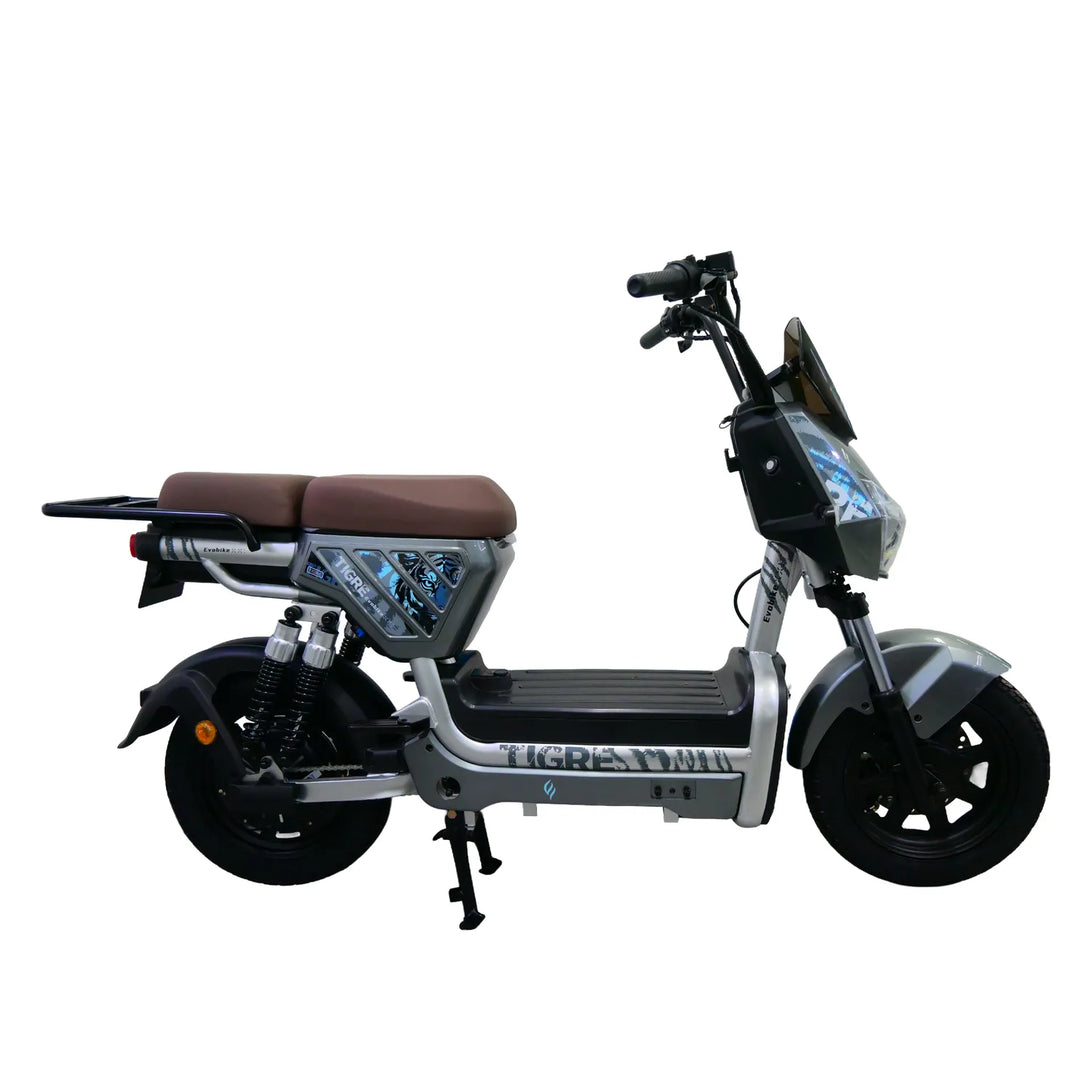 Bicicleta eléctrica TIGRE gris Evobike