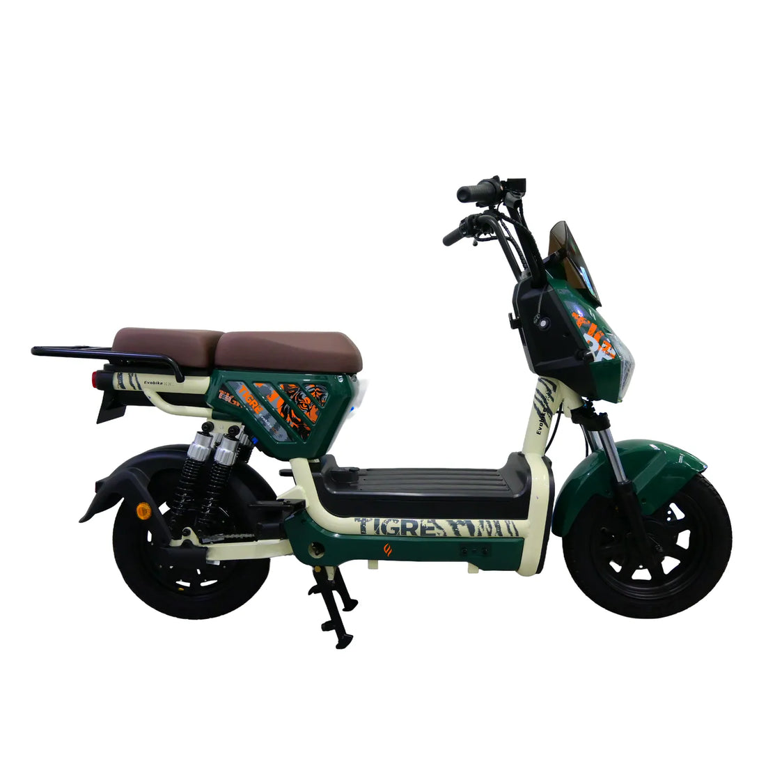 Bicicleta eléctrica TIGRE verde Evobike