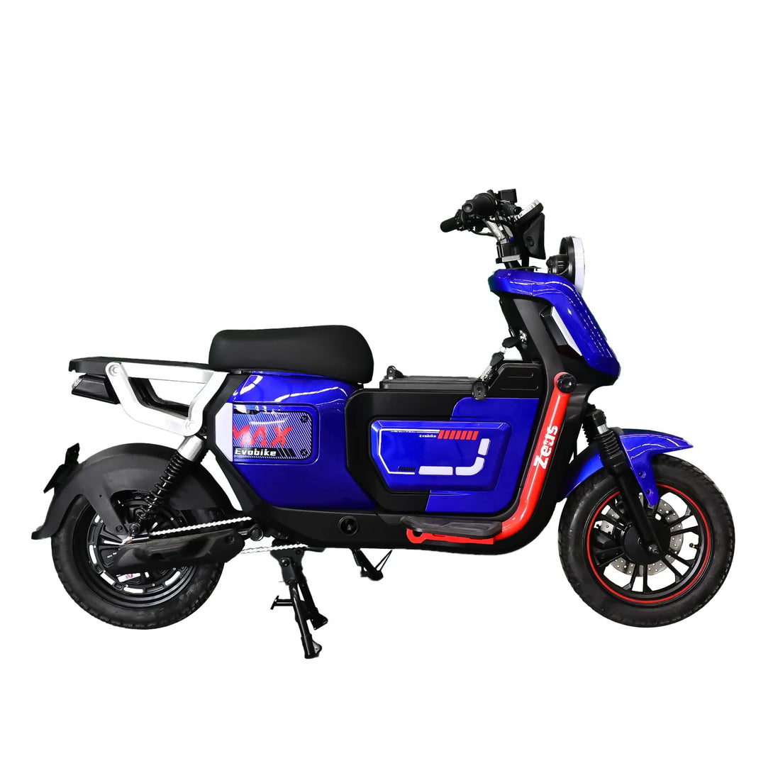 Bicimoto eléctrica ZEUS azul Evobike