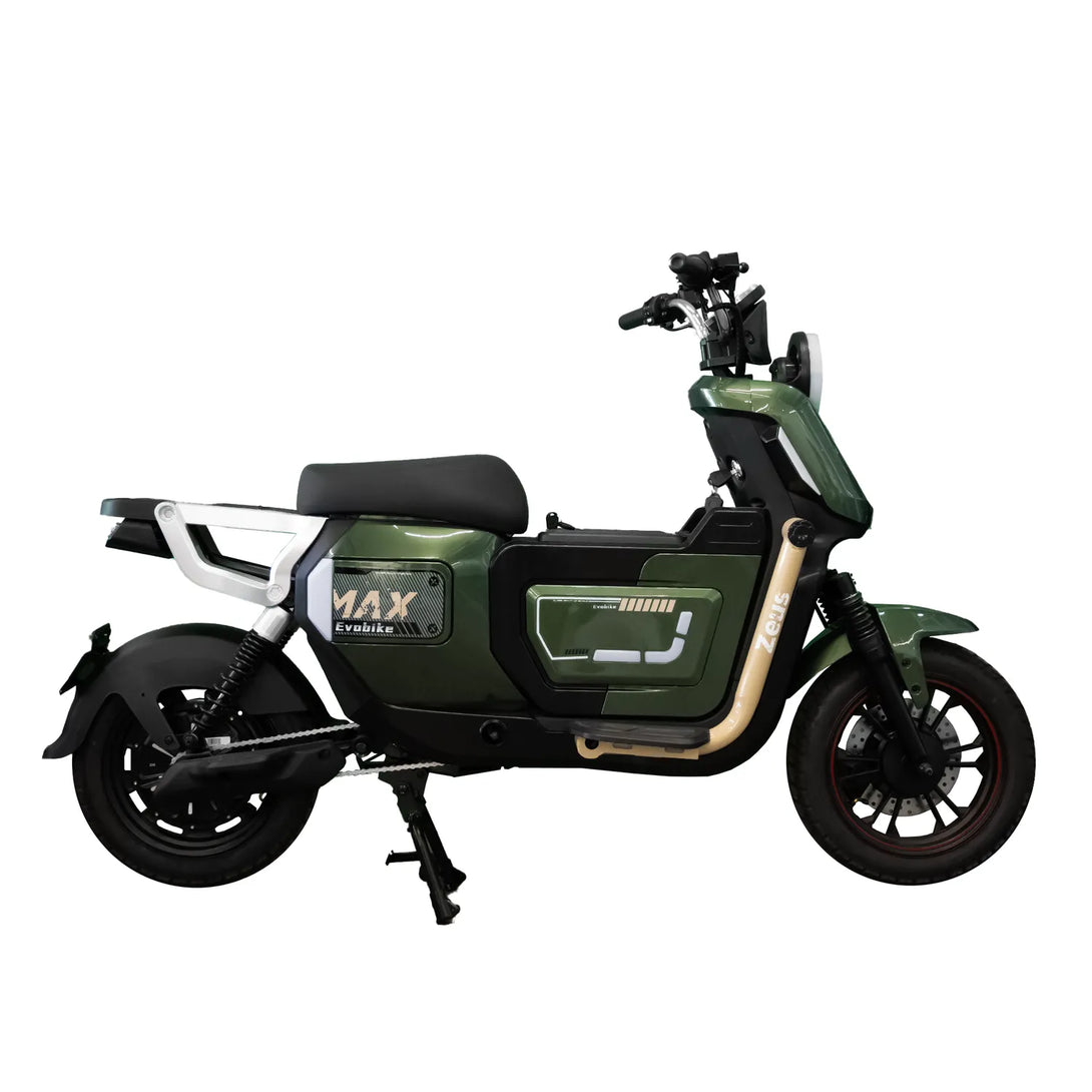 Bicimoto eléctrica ZEUS verde Evobike